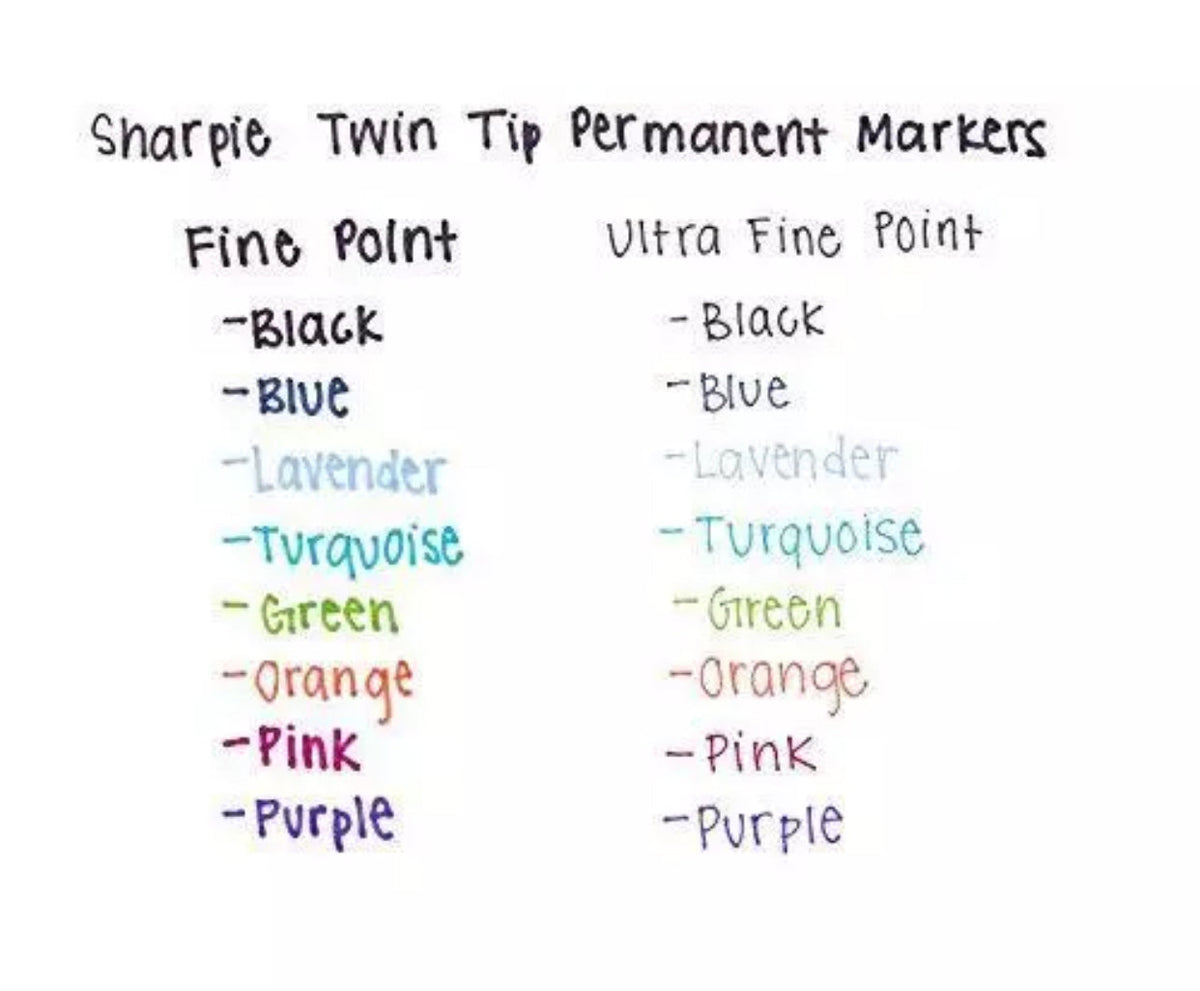 Sharpie two tip markers, fine and ultra fine 2 pack black 32162
