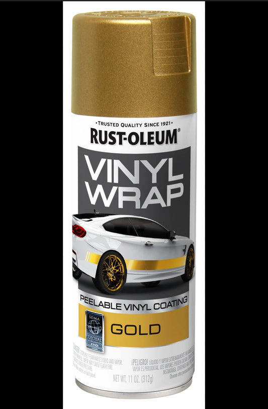 Rust-Oleum Automotive Vinyl Wrap Gloss Brilliant Blue or Gold Peelable