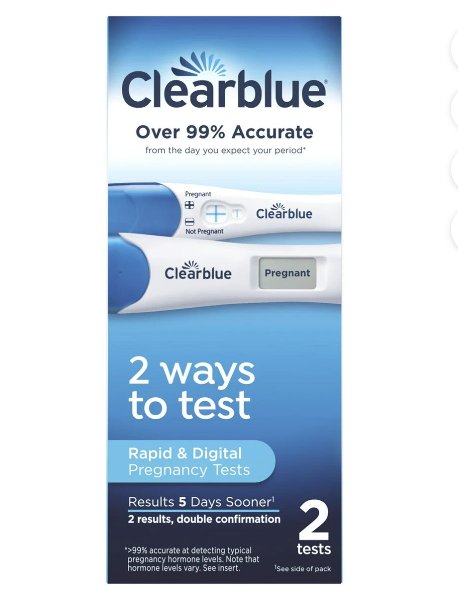 Clearblue pregnancy and ovulation tests