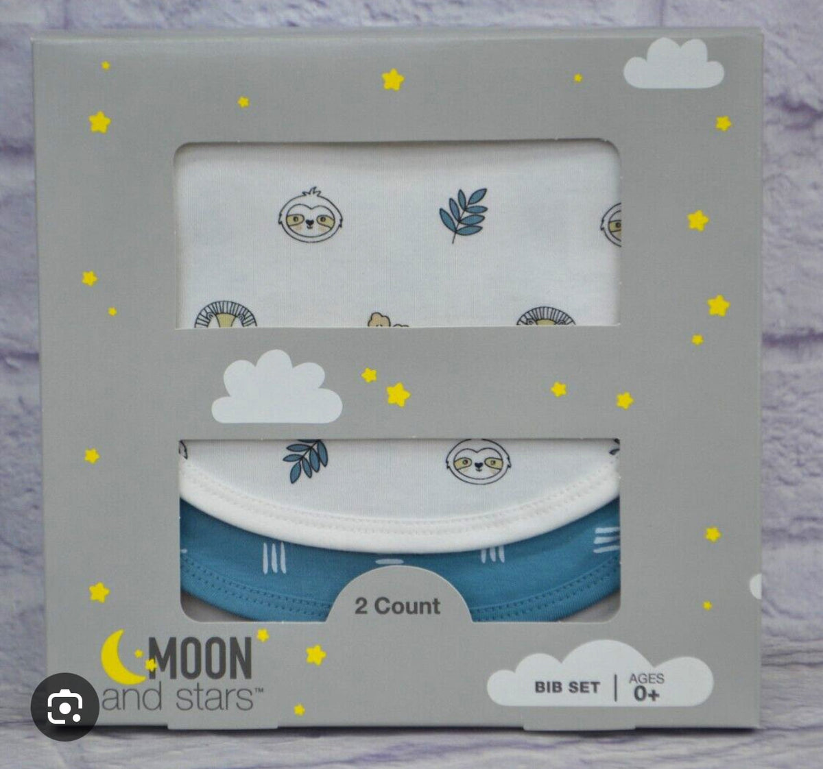 Moon & Stars Bib Set - 2.0 ct