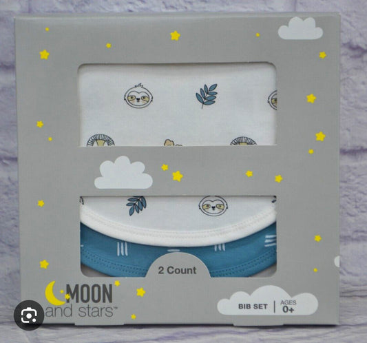 Moon & Stars Bib Set - 2.0 ct