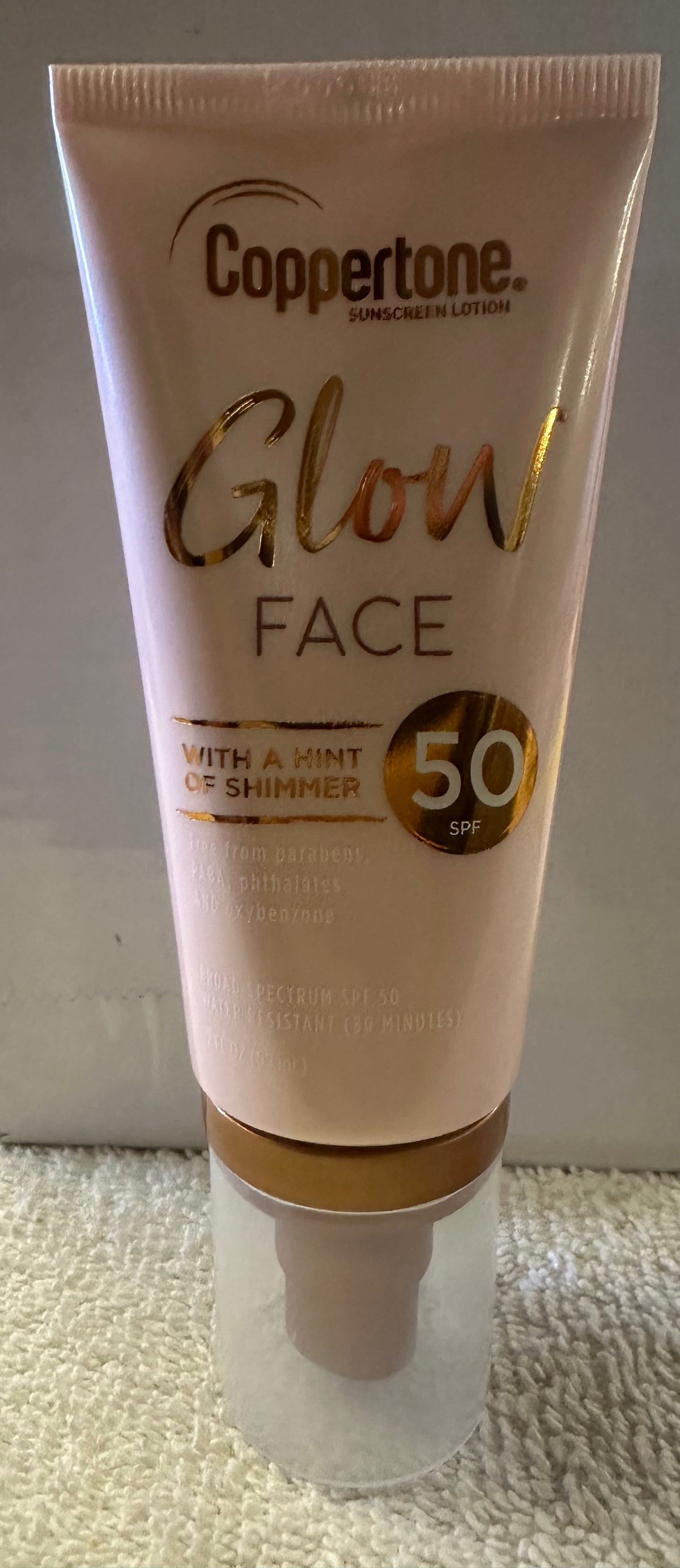 Coppertone Glow with a hint of shimmer - 2oz