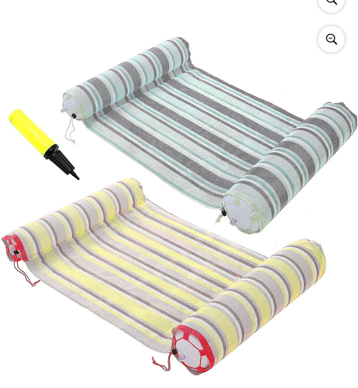 SLOOSH 2 Sets 4-in-1 Hammock Inflatable Pool Float with Bonus Air Pump