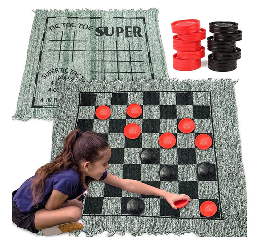 FIELDAY - Giant Checkers and Tic Tac Toe Game