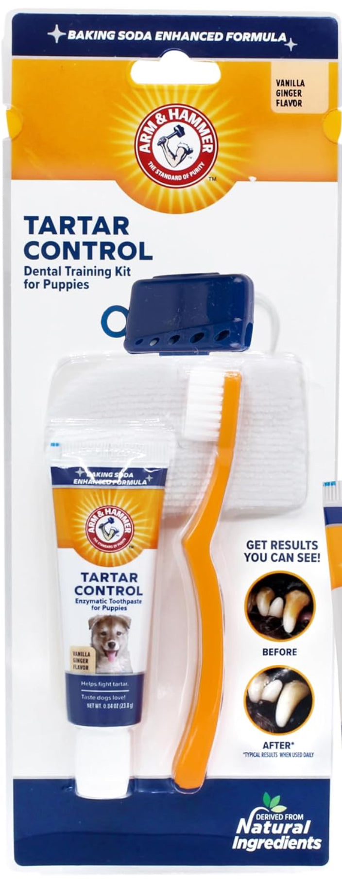 Arm and Hammer tartar, controlled dental training kit for puppies