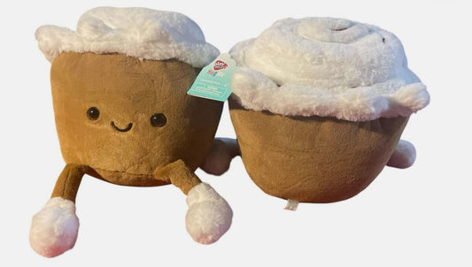 Squishy Hot coco & Cinnamon roll plushies 12” Play Right