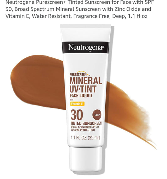 Neutrogena Purescreen+ Tinted Sunscreen for Face with SPF 30