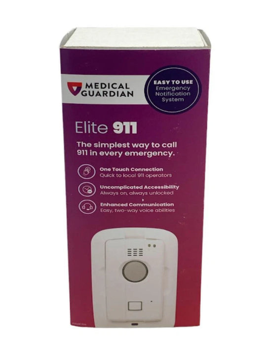 Medical Guardian Elite 911 Emergency Notification System WHITE Wi-Fi GPS Help