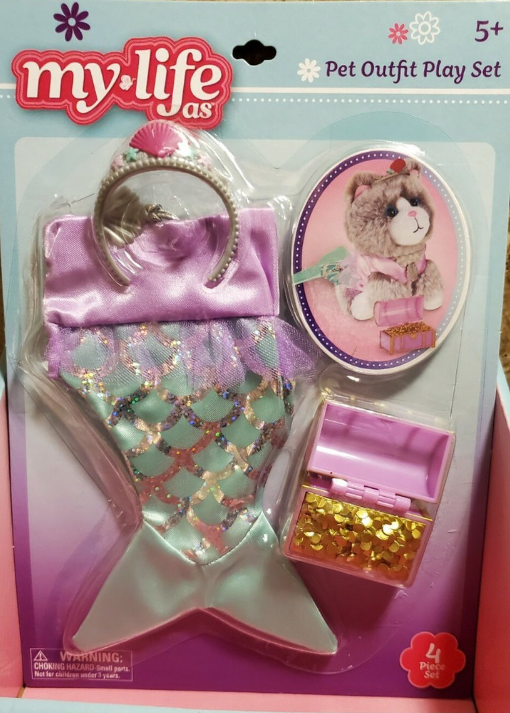My life as, pet outfit, playset, mermaid, or butterfly