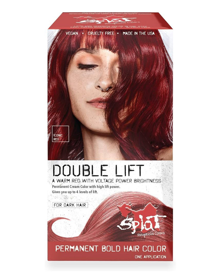 Splat Iconic Red Double Lift Permanent Hair Dye Kit, 1 Application