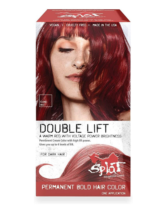 Splat Iconic Red Double Lift Permanent Hair Dye Kit, 1 Application