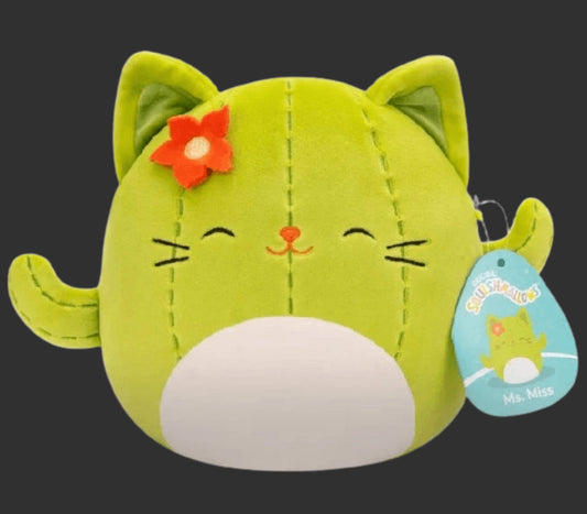 Squishmallows Ms Miss cactus cat new with tags 16”