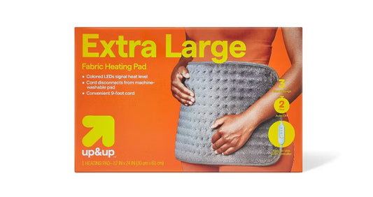 Extra large fabric heating pad Up & Up 12“ x 24“