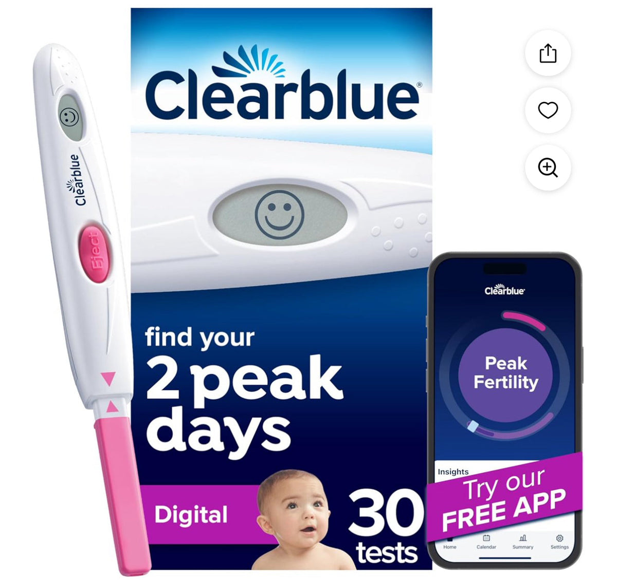 Clearblue pregnancy and ovulation tests