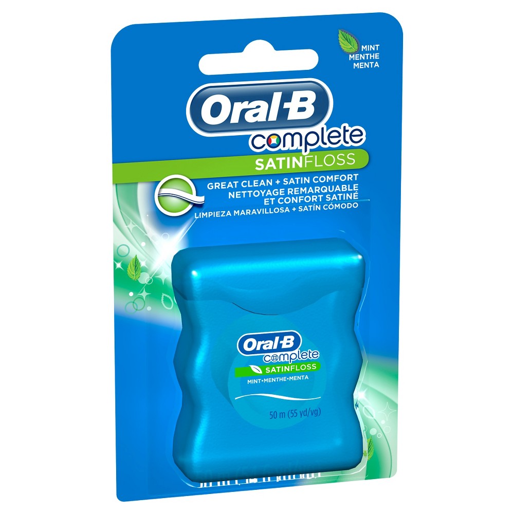 Oral-B Complete SatinFloss Dental Floss Mint 50 m - 6pack