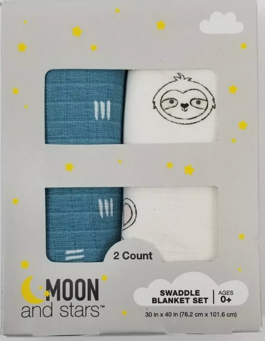 Moon & Stars Swaddle Set - 2.0 ea