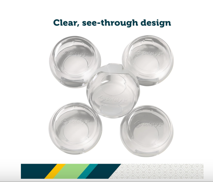 Safety 1st Child Proof Clear View Stove Knob Covers (Set of 5)
