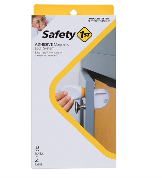 Safety 1st Adhesive Magnetic Lock System, 8 Locks And 2 Keys