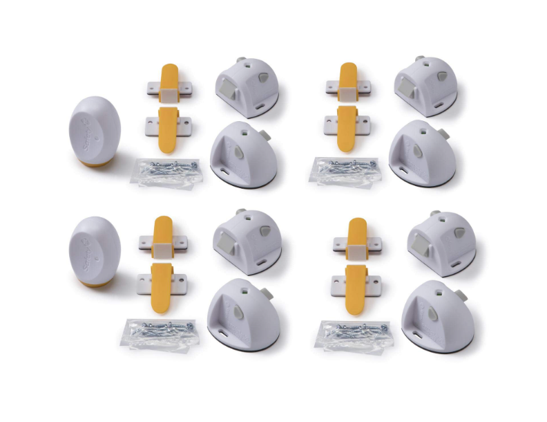 Safety 1st Adhesive Magnetic Lock System, 8 Locks And 2 Keys