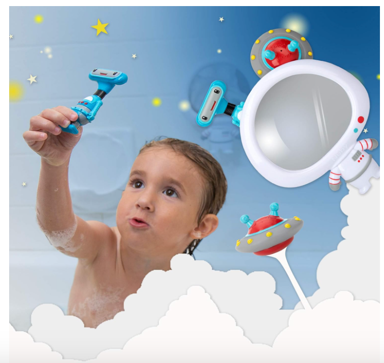 Nuby Astronaut Mirror Baby Bathtub Toy Set - 3-Piece