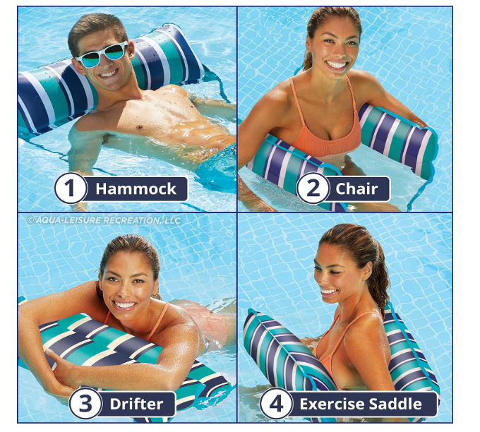 Aqua Original 4-in-1 Monterey Hammock Pool Float & Water Hammock