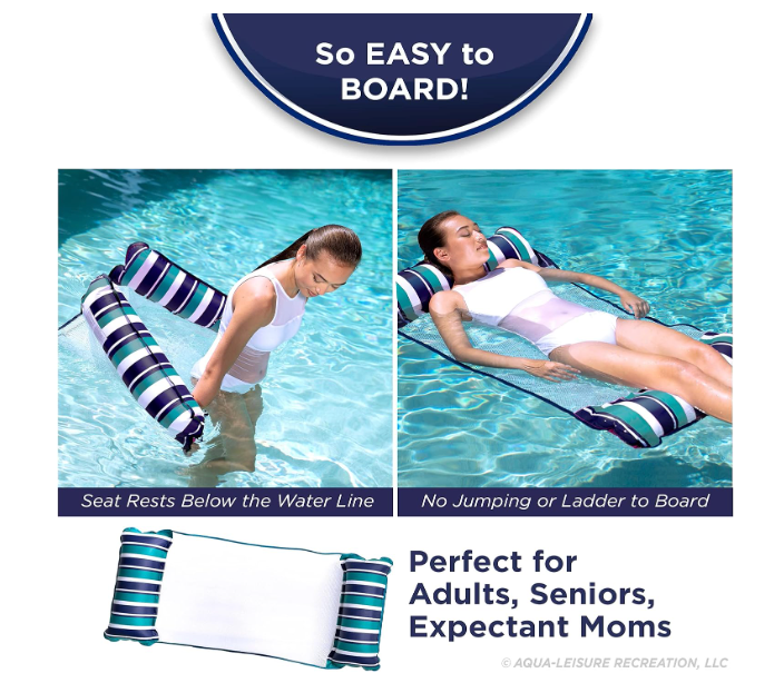 Aqua Original 4-in-1 Monterey Hammock Pool Float & Water Hammock