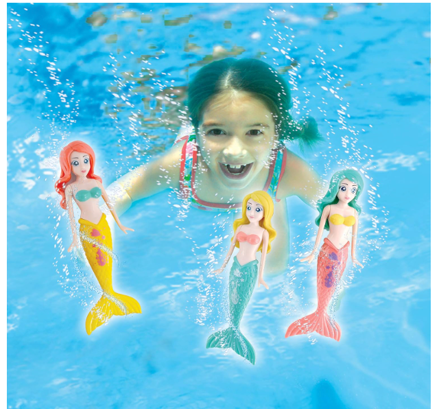 BANZAI Dive Mermaids 4pc Colors May Vary