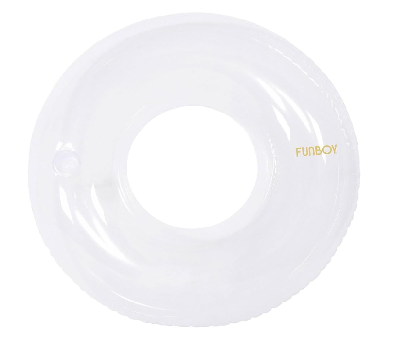FUNBOY Giant Super Clear Inftlatable Ring Tube Float, 48"