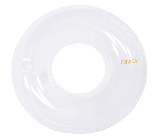 FUNBOY Giant Super Clear Inftlatable Ring Tube Float, 48"