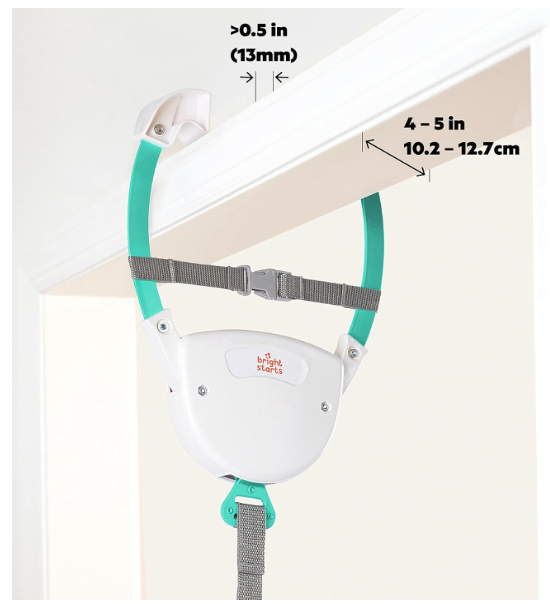 Bright Starts Playful Parade Door Jumper for Baby with Adjustable Strap