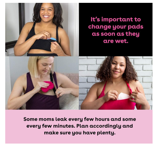 Bamboobies Women’s Nursing Pads, Reusable and Washable