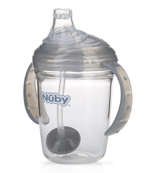 Nuby Twin Handle 360 Grip N' Sip 8oz Tritan Cup