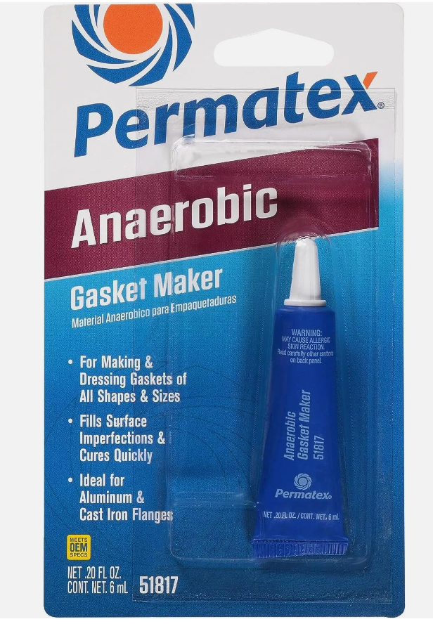 Permatex 51817 Anaerobic Gasket Maker, 6 ml Tube