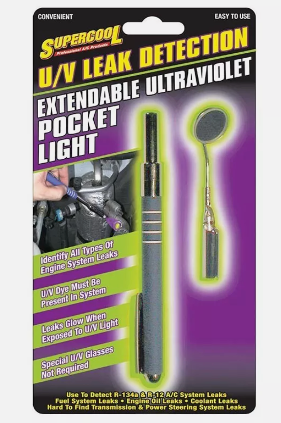 Supercool 7301 AC U / V Leak Detection Extendable Ultraviolet Pocket Light