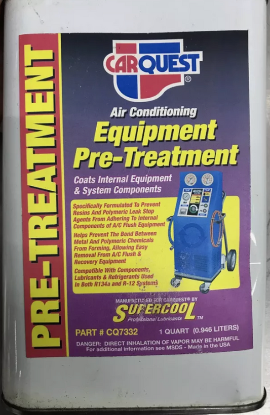 Hvac pre-treatment Oil Supercool 1 quart carquest CQ7332 A / C machine