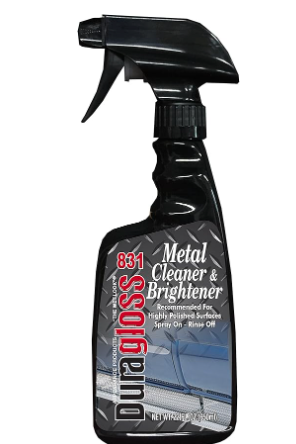 Duragloss 831 Metal Cleaner and Brightener, 22 oz