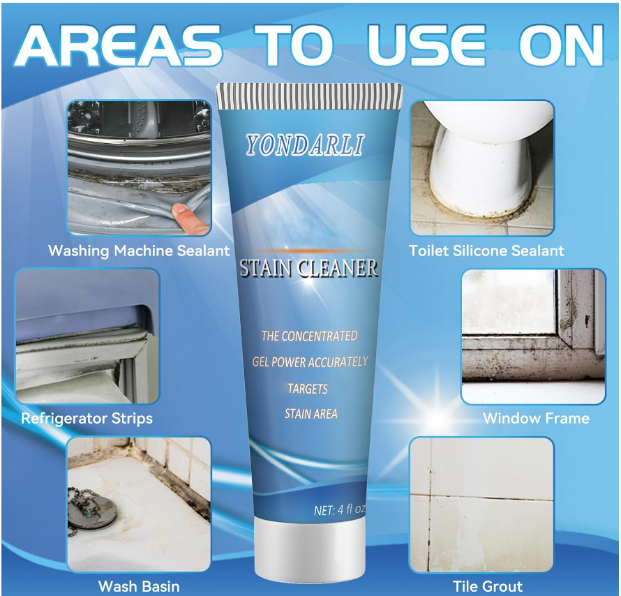 Yaundarli Stain Cleaner - Grout / Tiles / Washing Machine & MORE!