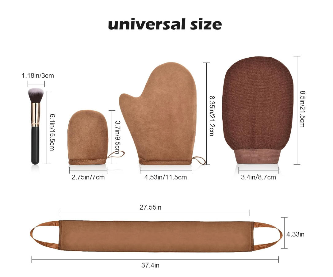 5 Piece Self Tanning Mitt Applicator Kit