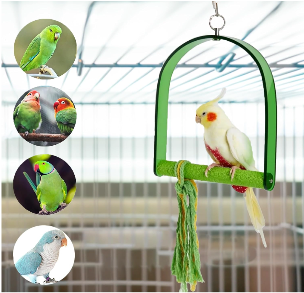 Bird Toy - Bird Cage Swing / Perch