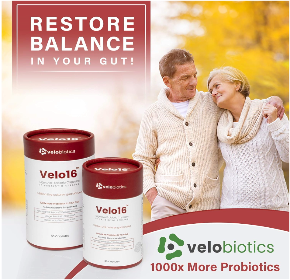 Velo16 Probiotic Digestive Supplement - 30 capsulses
