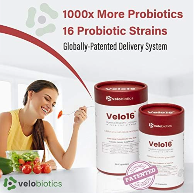 Velo16 Probiotic Digestive Supplement - 30 capsulses