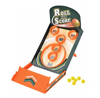 Playright Tabletop Roll and Score Tabletop Arcade Skeeball