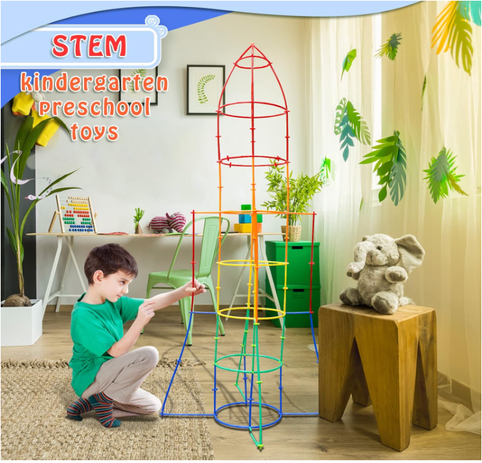 Playright Building Straws Set 3+ (250 ct)