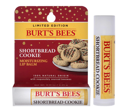 Burt's Bees- 0.15 oz Lip Balm cranberry or shortbread cookie (Limited Edition)