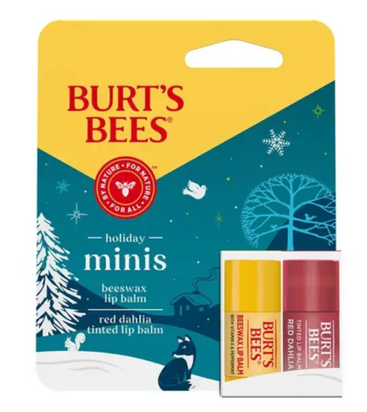 Burt's Bees Mini Lip Balms 4 Count - Pack of 2 (mix & Match)