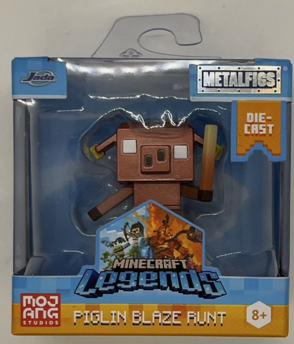 JADA METALFIGS MINECRAFT LEGENDS Die-Cast 2.5” Figure Piglin Blaze Runt