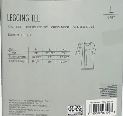 West Loop Women Legging TEE - Grey