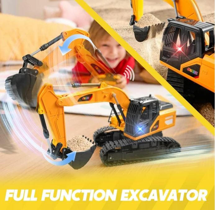 Remote Control Excavator Construction Toy