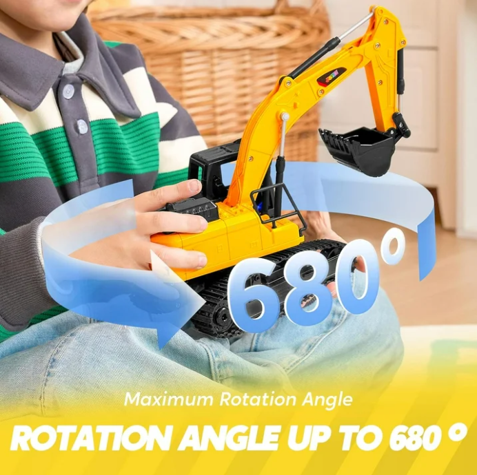 Remote Control Excavator Construction Toy