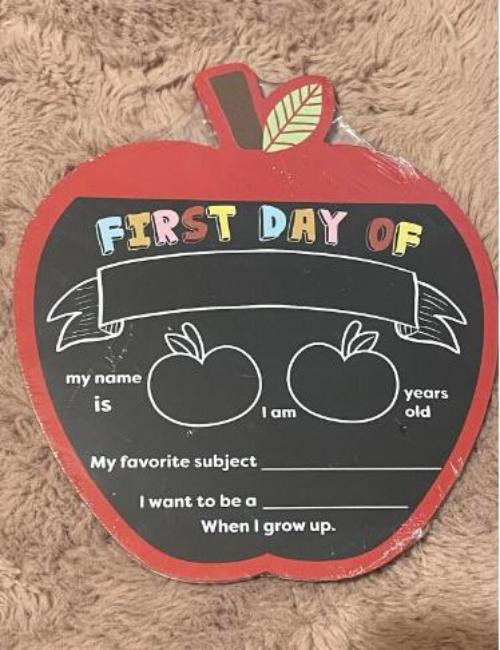 First / Last day of school chalkboard sign